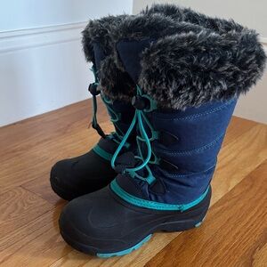 Kamik Kids Boots with Black and Turquoise